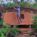 Experimental building –  bamboo roof